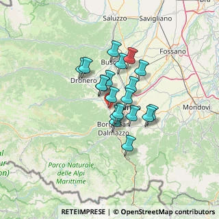 Mappa Vai, 12010 Cervasca CN, Italia (9.28737)