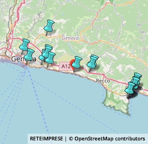 Mappa Via Sessarego, 16031 Bogliasco GE, Italia (9.7385)