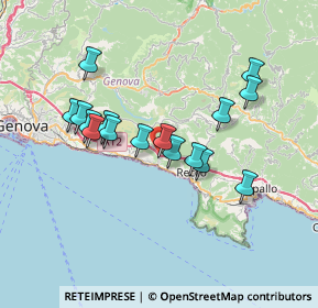 Mappa Via Teriasca, 16031 Sori GE, Italia (6.39938)