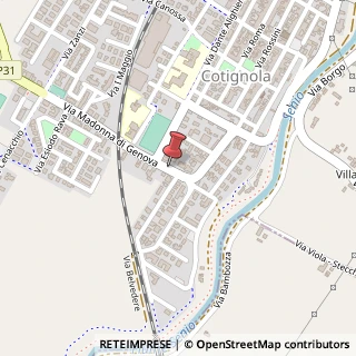 Mappa Via Madonna di Genova, 11, 48010 Cotignola, Ravenna (Emilia Romagna)