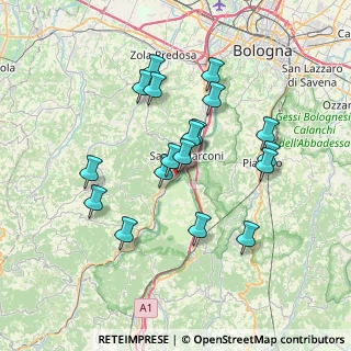 Mappa Via Fiaccacollo, 40037 Sasso Marconi BO, Italia (6.67889)