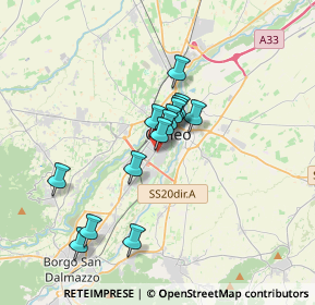 Mappa Corso Vittorio Emanuele Secondo, 12100 Cuneo CN, Italia (2.67286)