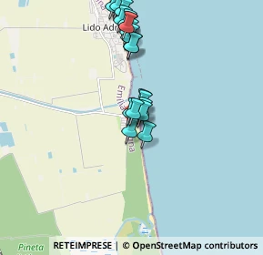 Mappa Viale Cacciaguida, 48124 Lido di Dante RA, Italia (1.7475)