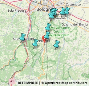 Mappa Via Grillini, 40065 Pianoro BO, Italia (7.38667)