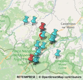 Mappa Via Costa di Sopra, 42030 Ramiseto RE, Italia (6.1105)