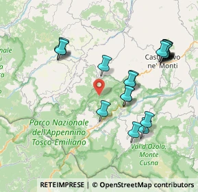 Mappa Via Costa di Sopra, 42030 Ramiseto RE, Italia (8.4415)
