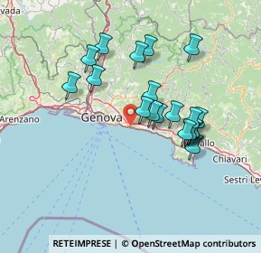 Mappa Via A. Nervi Sigimbosco, 16166 Genova GE, Italia (12.85053)