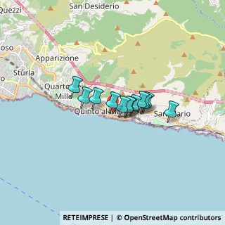 Mappa Via A. Nervi Sigimbosco, 16166 Genova GE, Italia (0.95583)