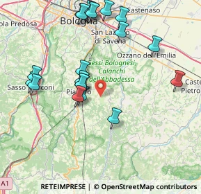 Mappa Via Caurinzano, 40065 Pianoro BO, Italia (8.6885)