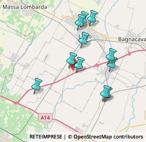 Mappa Via S. Giovanni, 48032 Barbiano RA, Italia (3.61818)