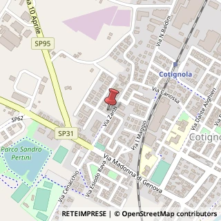 Mappa Via Zanzi, 98, 48032 Cotignola, Ravenna (Emilia Romagna)
