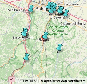 Mappa Pianoro, 40065 Pianoro BO, Italia (8.9725)