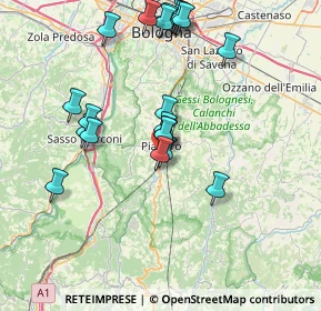 Mappa Pianoro, 40065 Pianoro BO, Italia (7.5685)