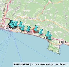 Mappa Via Guglielmo Marconi, 16031 Bogliasco GE, Italia (8.8955)