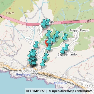 Mappa Via Guglielmo Marconi, 16031 Bogliasco GE, Italia (0.41852)