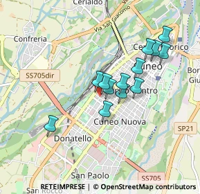 Mappa Via Giacomo Matteotti, 12100 Cuneo CN, Italia (0.73538)