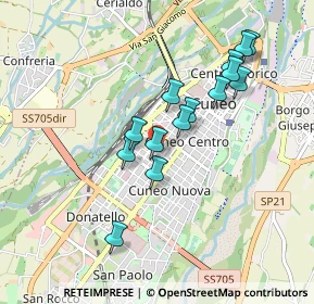 Mappa Via Quintino Sella, 12100 Cuneo CN, Italia (0.82857)