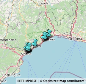 Mappa Via Miramare, 16016 Cogoleto GE, Italia (9.5025)
