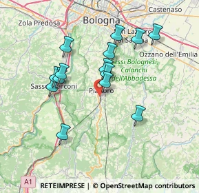 Mappa Via della Piastrella, 40065 Pianoro BO, Italia (6.75286)
