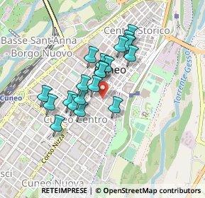 Mappa Via Em. Filiberto, 12100 Cuneo CN, Italia (0.352)