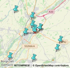 Mappa Via Emanuela Loi, 12100 Cuneo CN, Italia (3.63833)