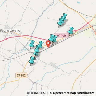 Mappa Via Guglielmo Oberdan, 48026 Godo RA, Italia (3.23455)
