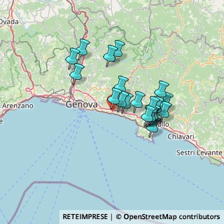 Mappa Via dei Tre, 16167 Genova GE, Italia (11.5765)