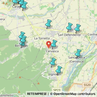 Mappa Via Asilo, 12010 Cervasca CN, Italia (3.08688)