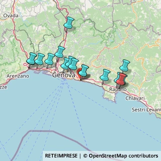 Mappa Passo di Moglia, 16167 Genova GE, Italia (13.3375)
