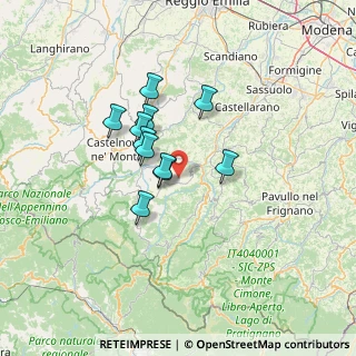Mappa 42010 Toano RE, Italia (9.93273)