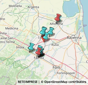 Mappa Via Madonna di Genova, 48032 Cotignola RA, Italia (9.6915)