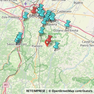 Mappa Via Zena, 40065 Pianoro BO, Italia (9.5165)