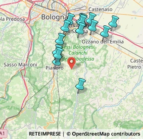 Mappa Via Zena, 40065 Pianoro BO, Italia (7.49)