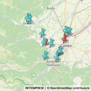 Mappa Borgata Vanassa, 12010 Bernezzo CN, Italia (6.55833)
