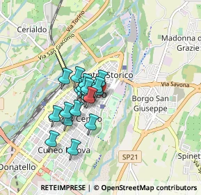 Mappa Via Camillo Benso Cavour, 12100 Cuneo CN, Italia (0.608)