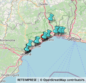 Mappa Lungomare Santa Maria, 16016 Cogoleto GE, Italia (9.5935)