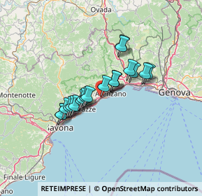 Mappa Lungomare Santa Maria, 16016 Cogoleto GE, Italia (9.7345)