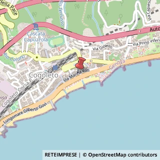 Mappa Via Rati, 48, 16016 Cogoleto, Genova (Liguria)
