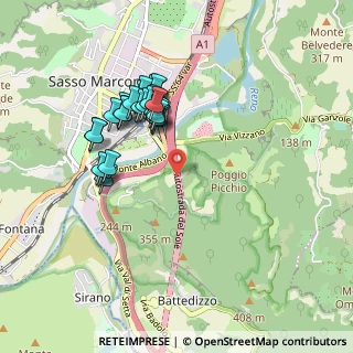 Mappa Autostrada del Sole, 40037 Sasso Marconi BO, Italia (0.85517)