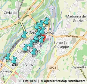 Mappa Via Porta Mondovì, 12100 Cuneo CN, Italia (0.77643)