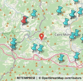 Mappa Via Santera, 17056 Cengio SV, Italia (6.1215)