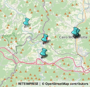 Mappa Via Santera, 17056 Cengio SV, Italia (3.70917)