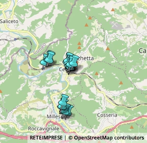 Mappa Via Santera, 17056 Cengio SV, Italia (1.219)