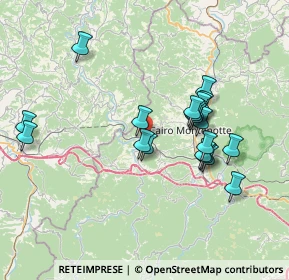 Mappa Via Cosseria, 17056 Cengio SV, Italia (6.898)