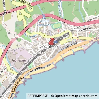 Mappa Via Davide Poggi, 21, 16016 Cogoleto, Genova (Liguria)