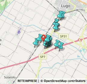 Mappa Via Alberto Moravia, 48032 Barbiano RA, Italia (1.058)