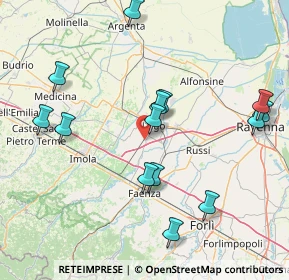 Mappa Via Alberto Moravia, 48032 Barbiano RA, Italia (17.40357)