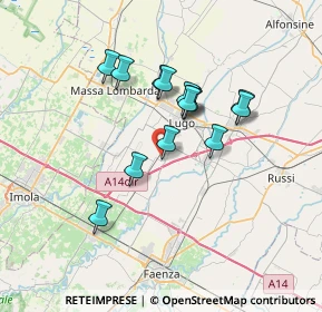 Mappa Via Alberto Moravia, 48032 Barbiano RA, Italia (5.72071)