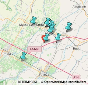 Mappa Via Alberto Moravia, 48032 Barbiano RA, Italia (5.76231)