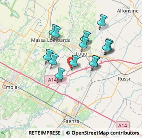 Mappa Via Alberto Moravia, 48032 Barbiano RA, Italia (6.00333)